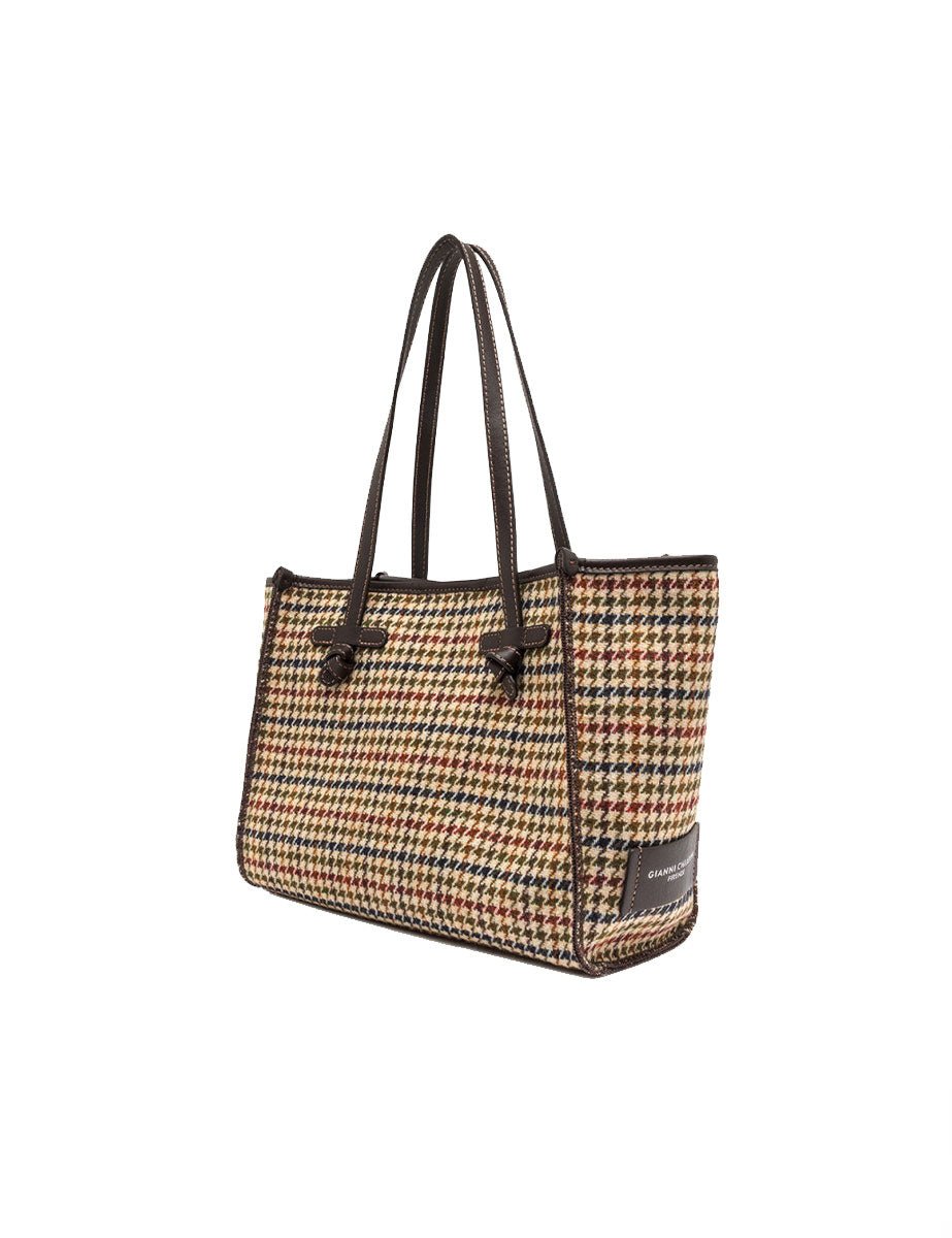 borsa tessuto marcella beige - gianni chiarini - shopper