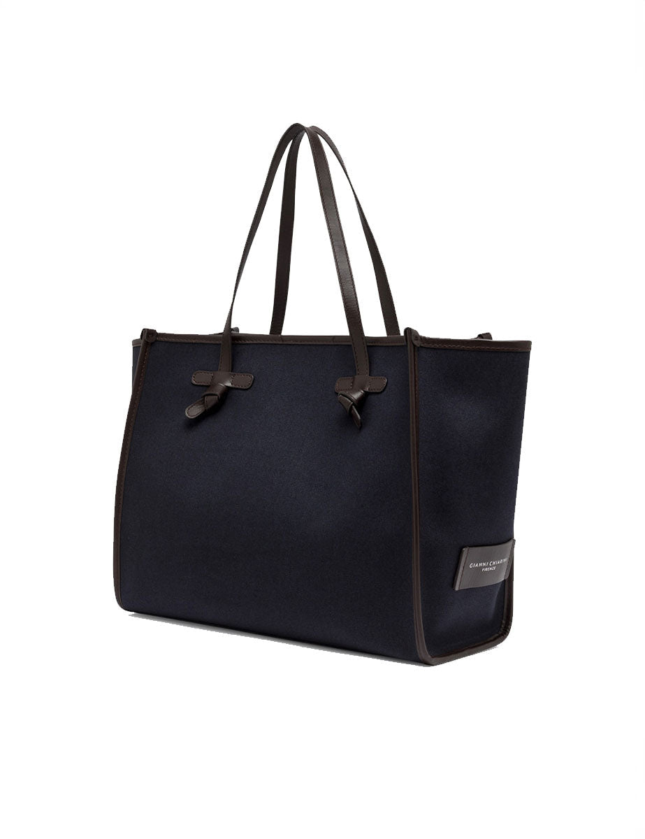 borsa tessuto marcella blu - gianni chiarini - shopper