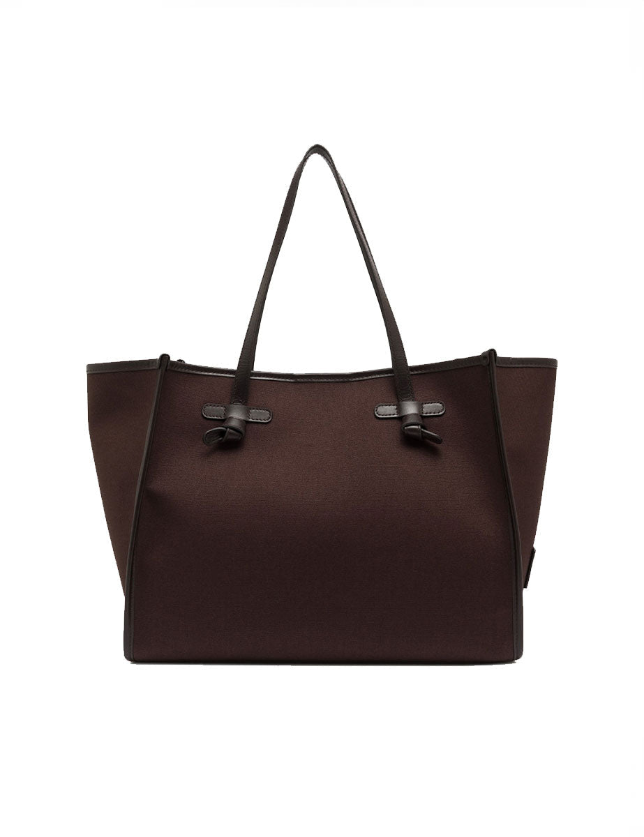 borsa tessuto marcella marrone scuro - gianni chiarini - shopper