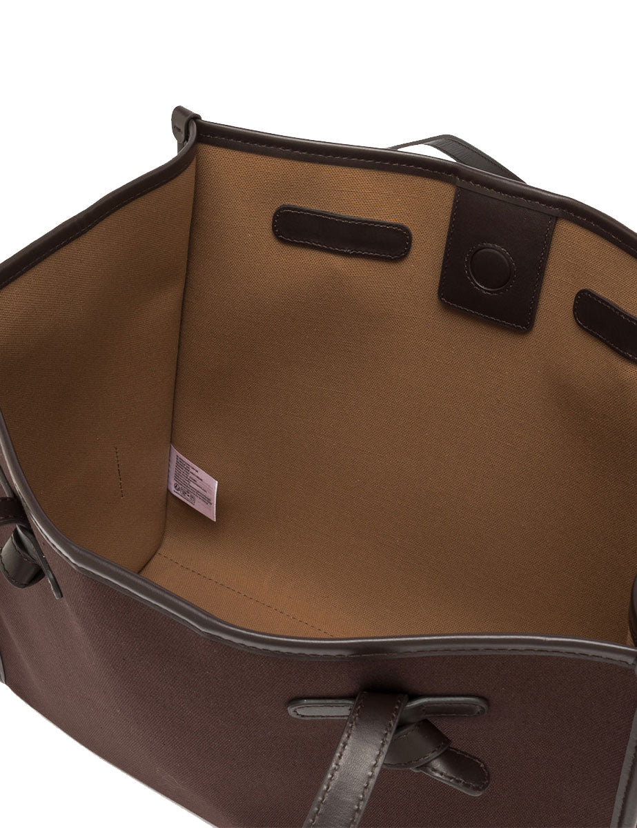 borsa tessuto marcella marrone scuro - gianni chiarini - shopper