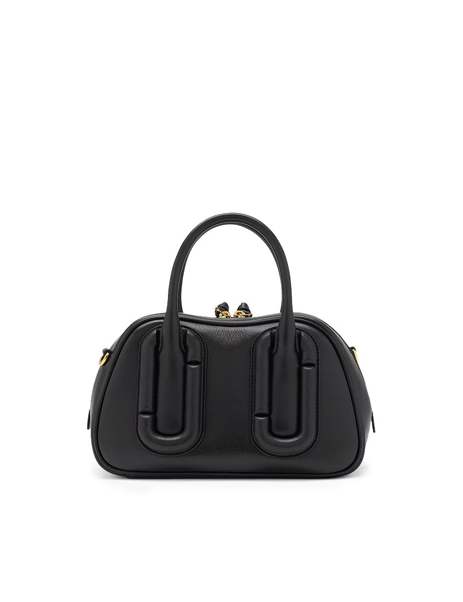 borsa the bauletto top handle pelle nero - marc jacobs - shopper