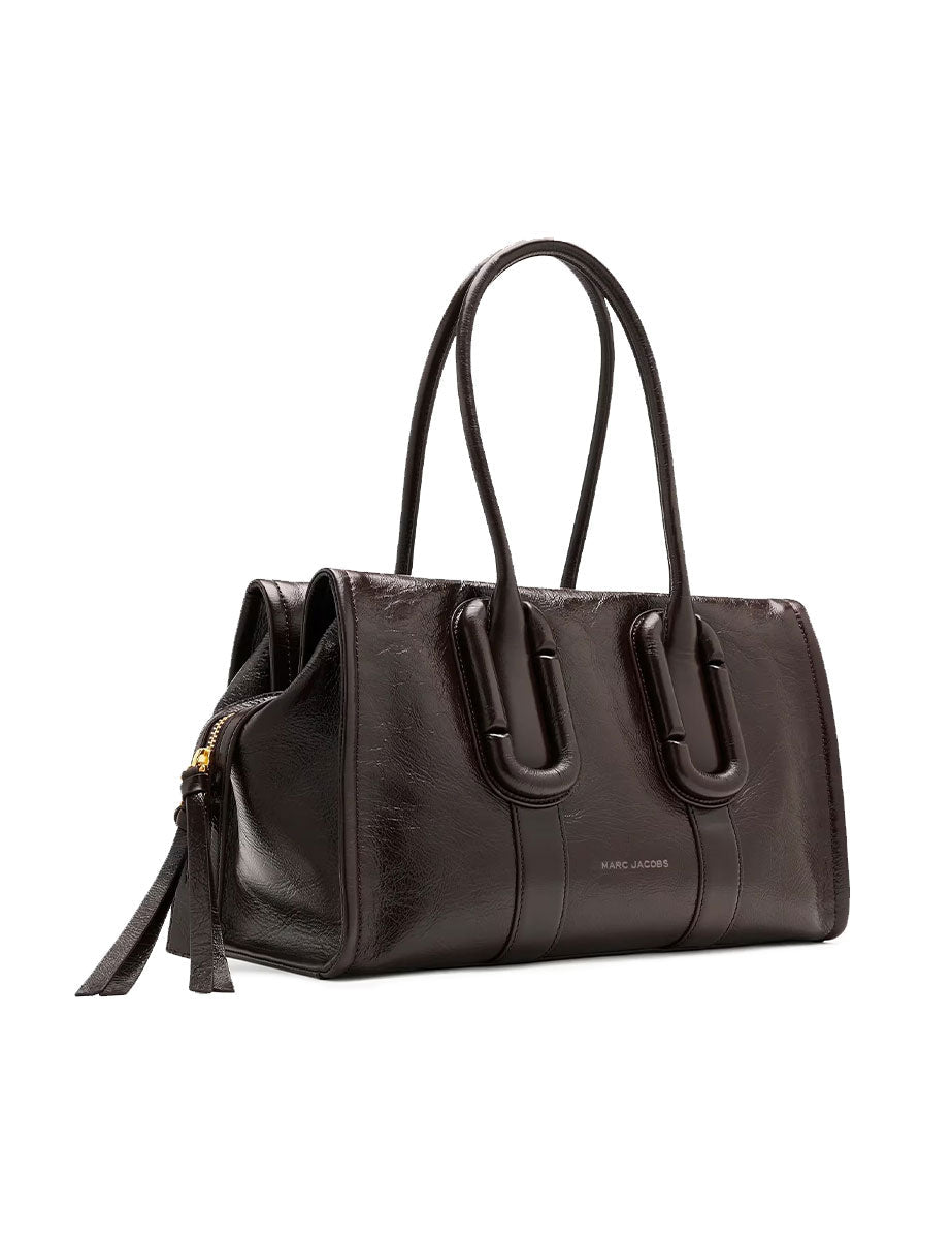 borsa the carryall city tote pelle marrone cioccolato - marc jacobs - shopper
