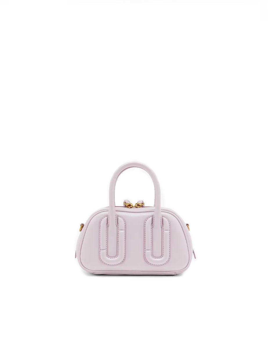 borsa the micro bauletto pelle rosa - marc jacobs - clutch