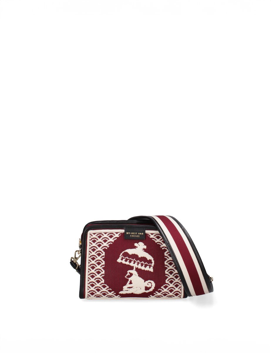 borsa tracolla azulejos bordeaux - my best bag - clutch