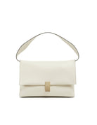 borsa triangolo pelle martellata cream - mouliebre - shopper