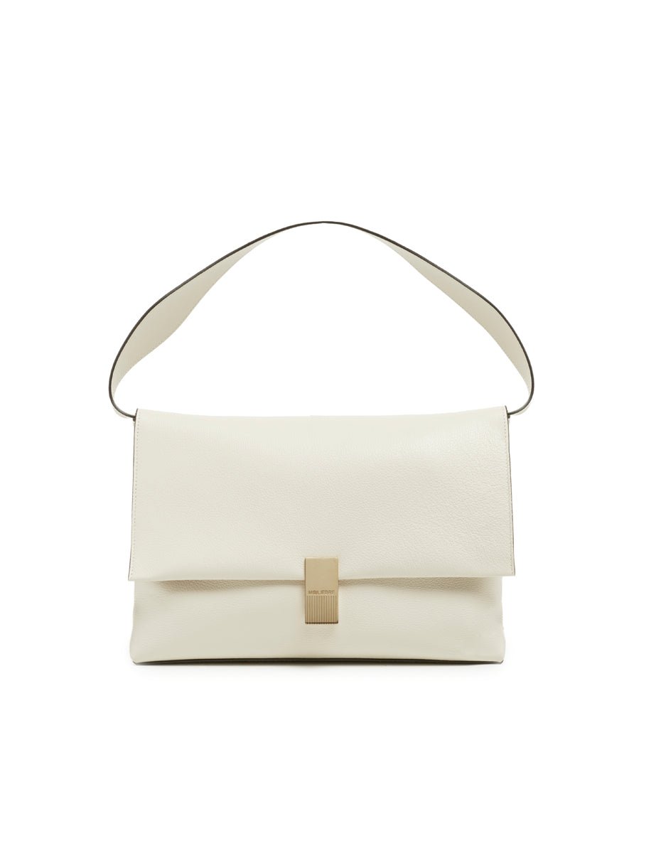 borsa triangolo pelle martellata cream - mouliebre - shopper