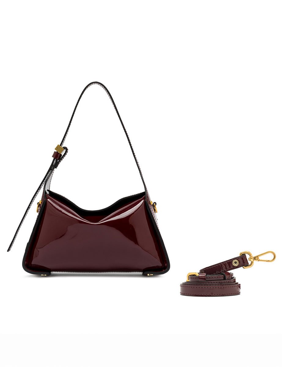 borsa vernice penelope wine berry - gianni chiarini - clutch