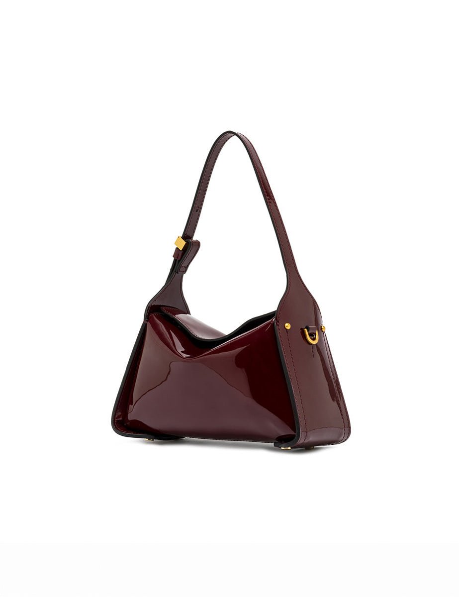 borsa vernice penelope wine berry - gianni chiarini - clutch