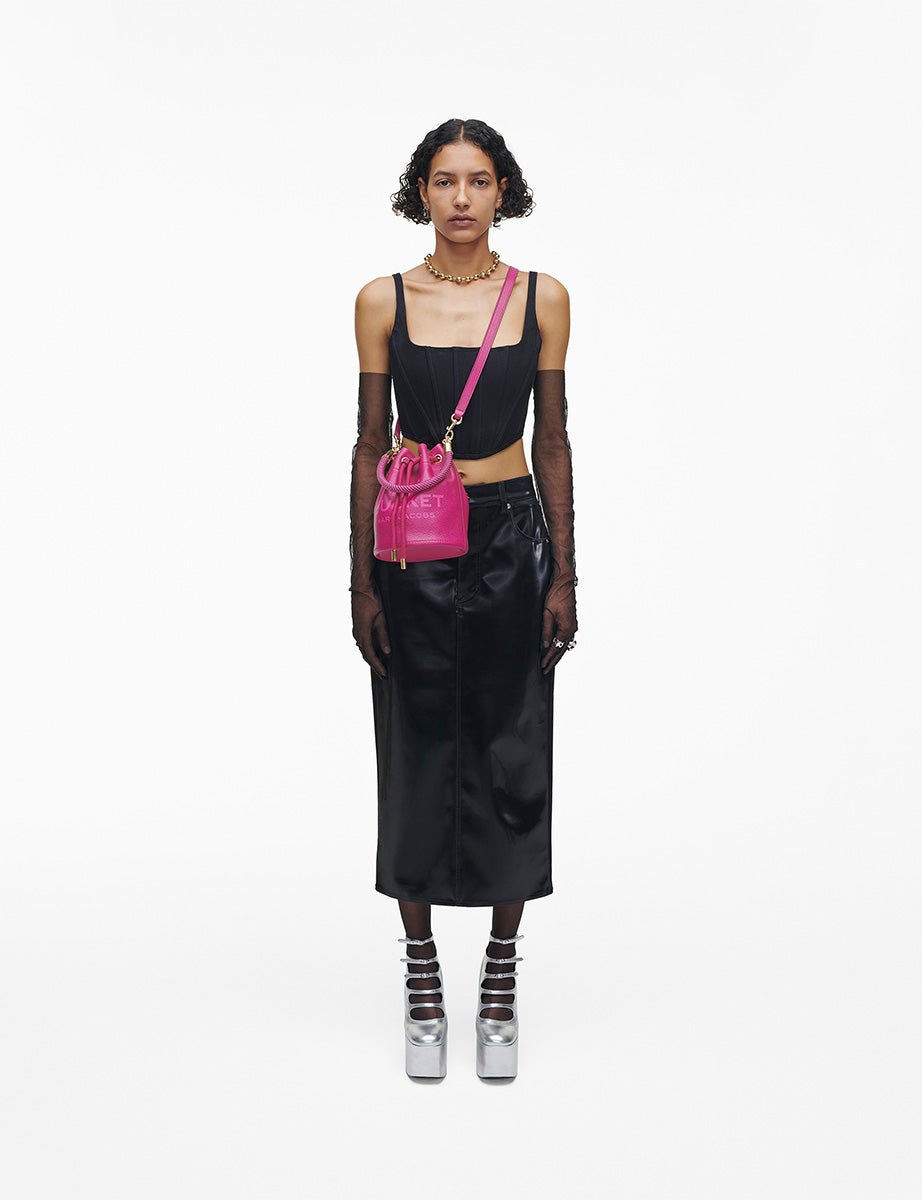 bucket bag leather lipstick pink - marc jacobs - shopper