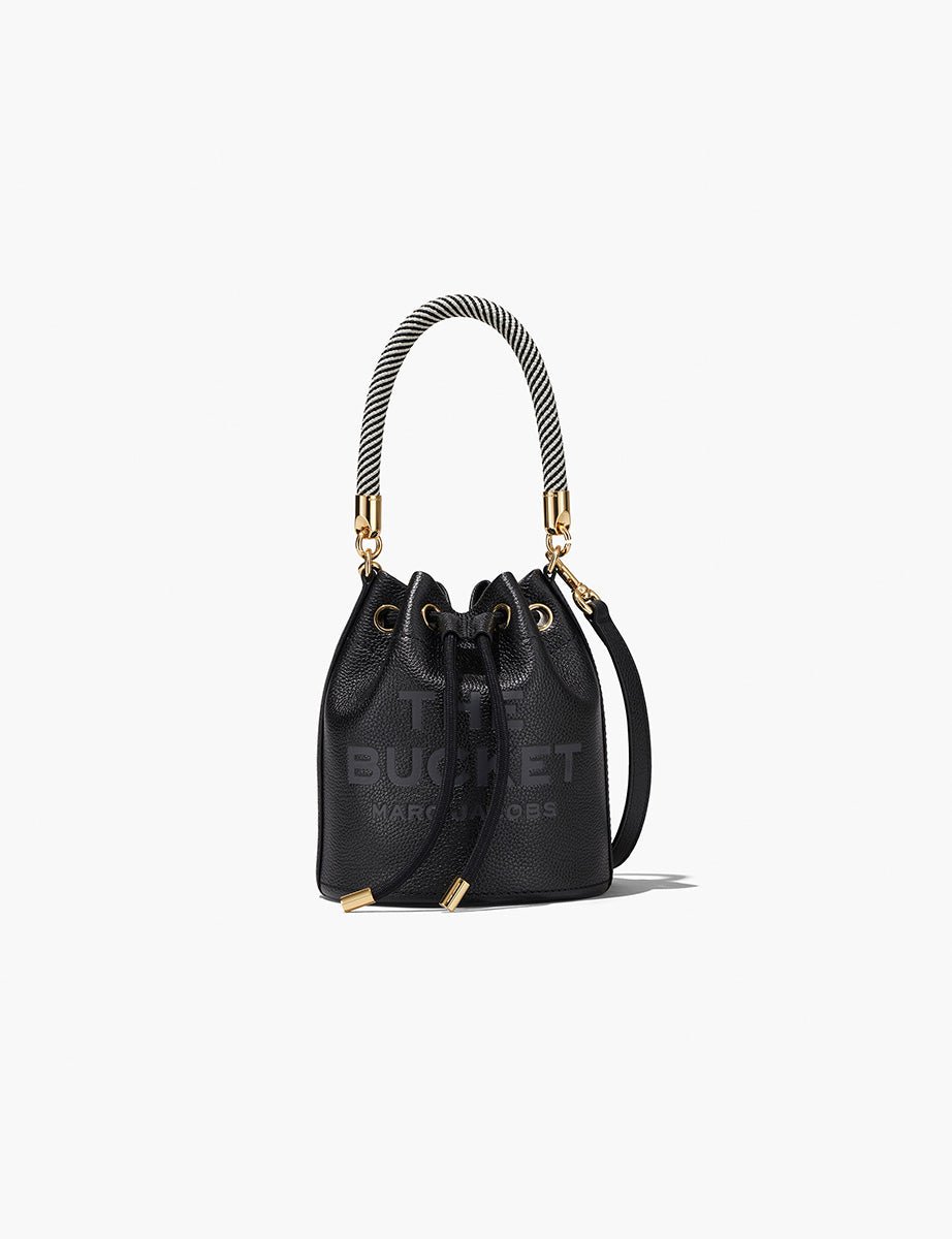 bucket bag leather nero - marc jacobs - shopper