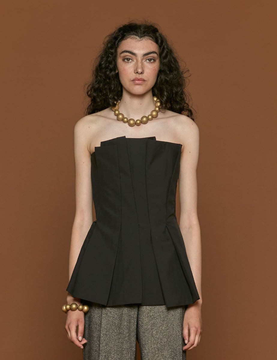bustier black - rohe - top