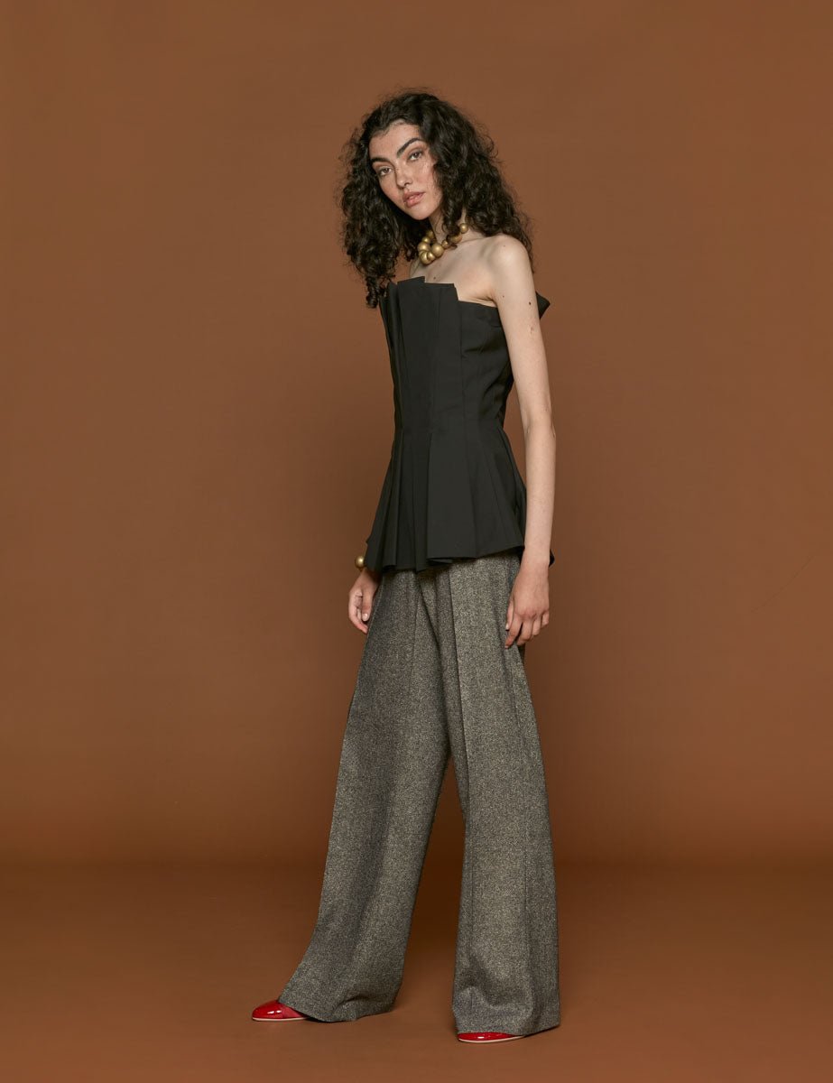 bustier black - rohe - top