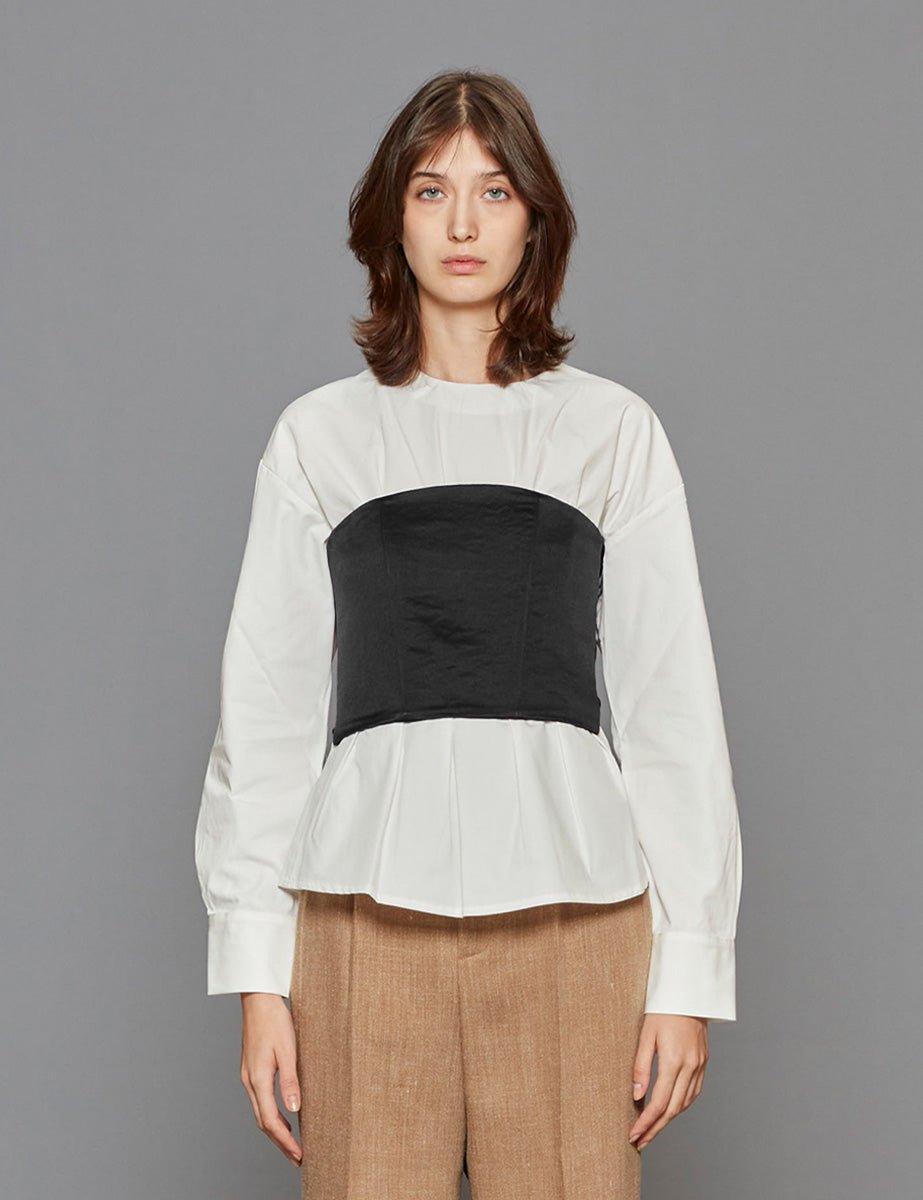 bustier duchesse nero - forte forte - top