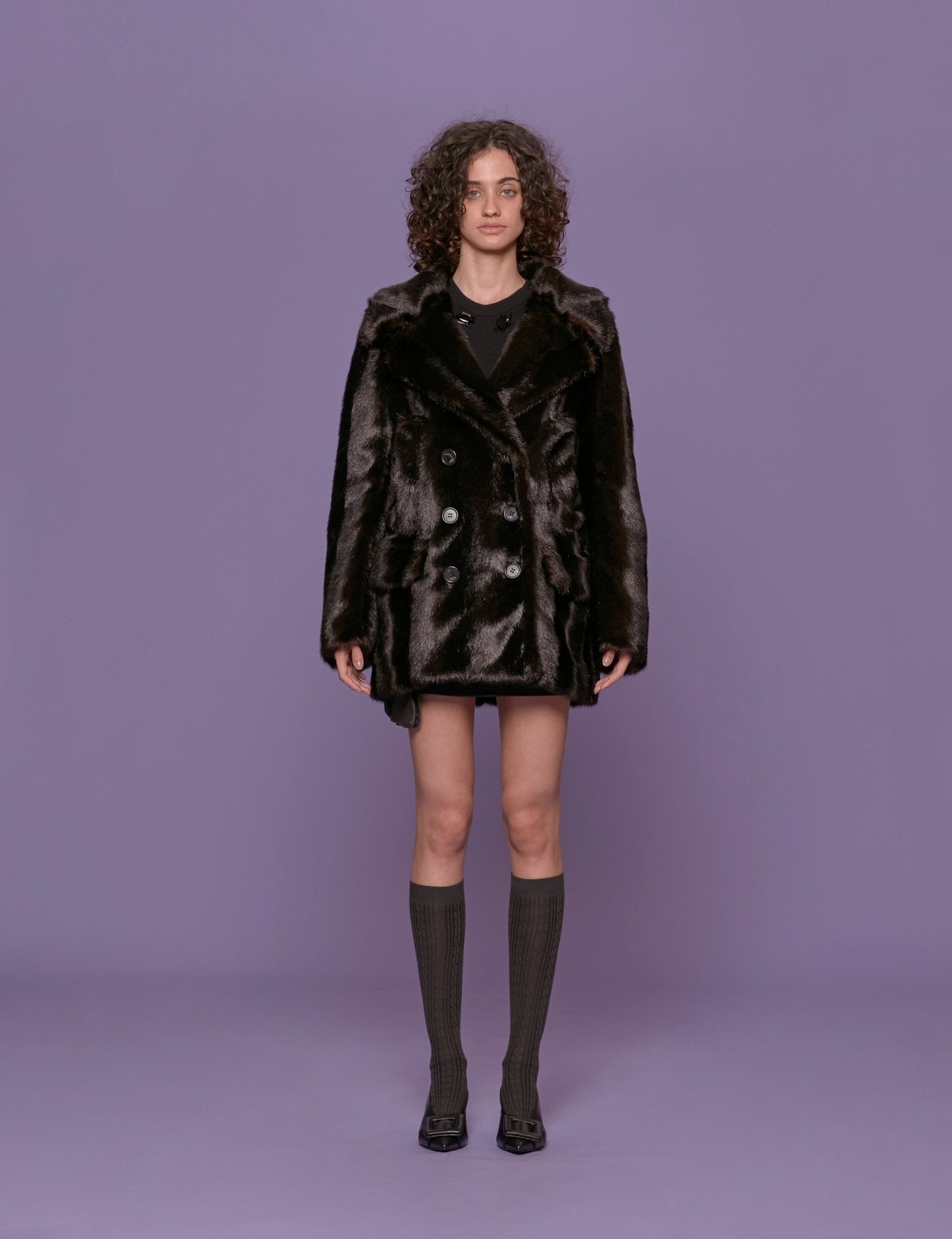 caban ecofur moro - n21 alessandro dell'acqua - pelliccia