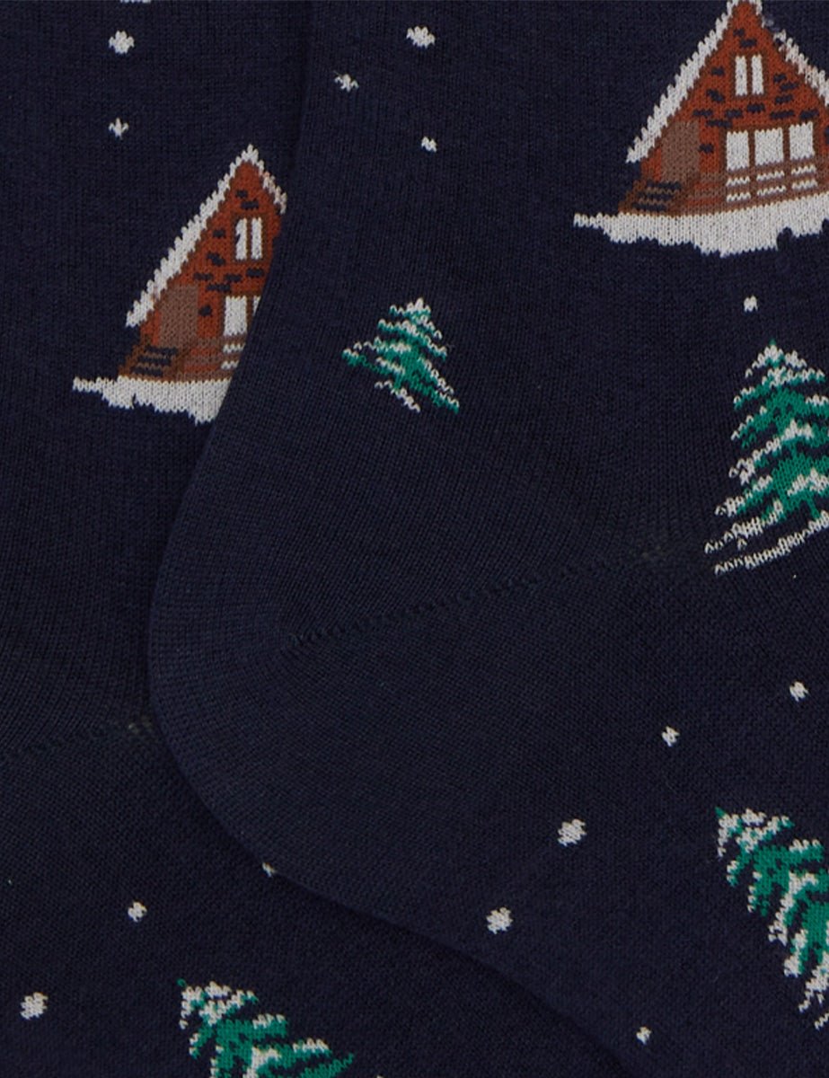 calze baite innevate oltremare - gallo - calze