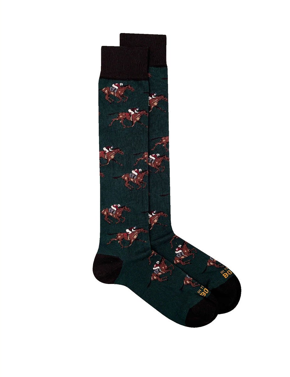 calze horses verde scuro - in the box - calze