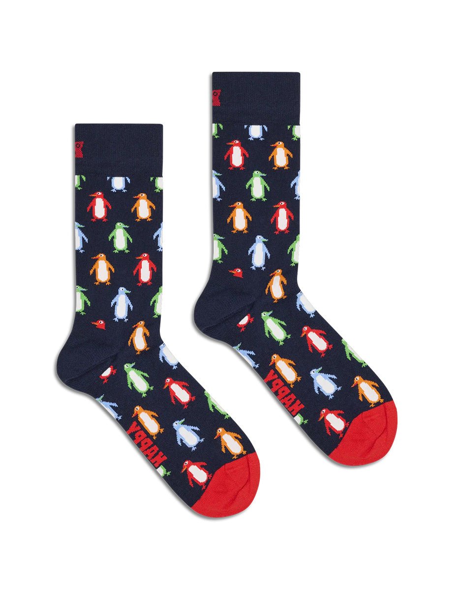 calze penguin navy - happy socks - calze