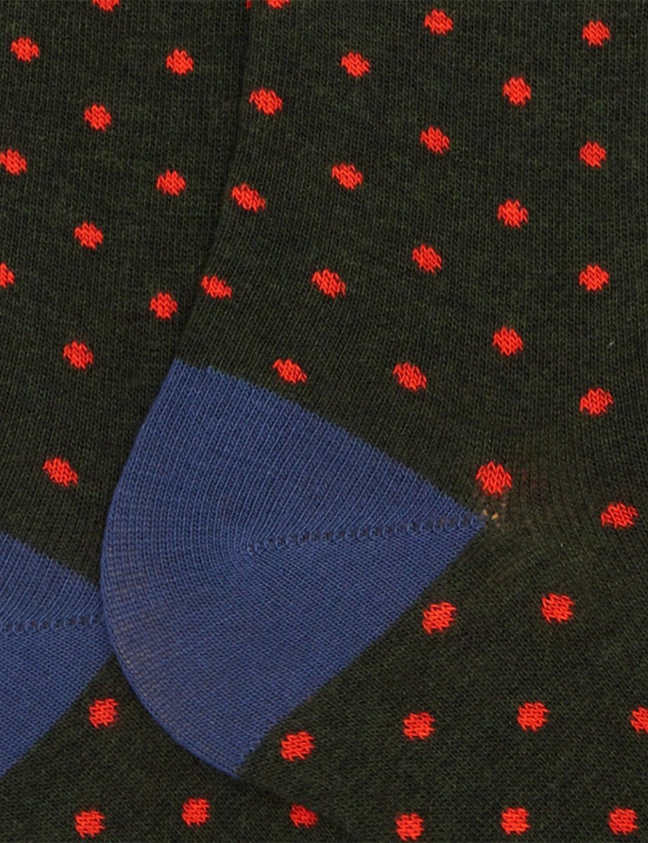 calze pois piccoli foresta - gallo - calze