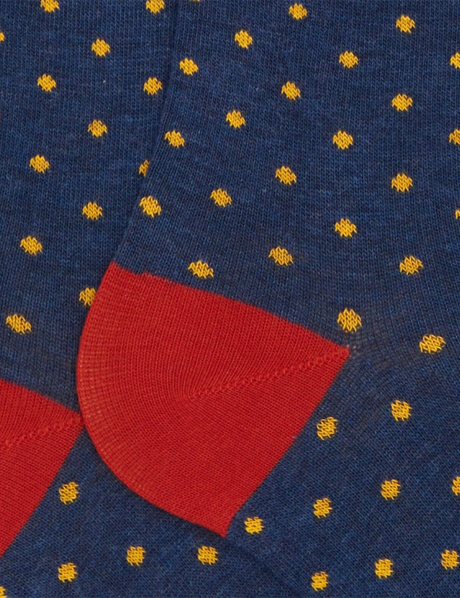 calze pois piccoli jeans - gallo - calze