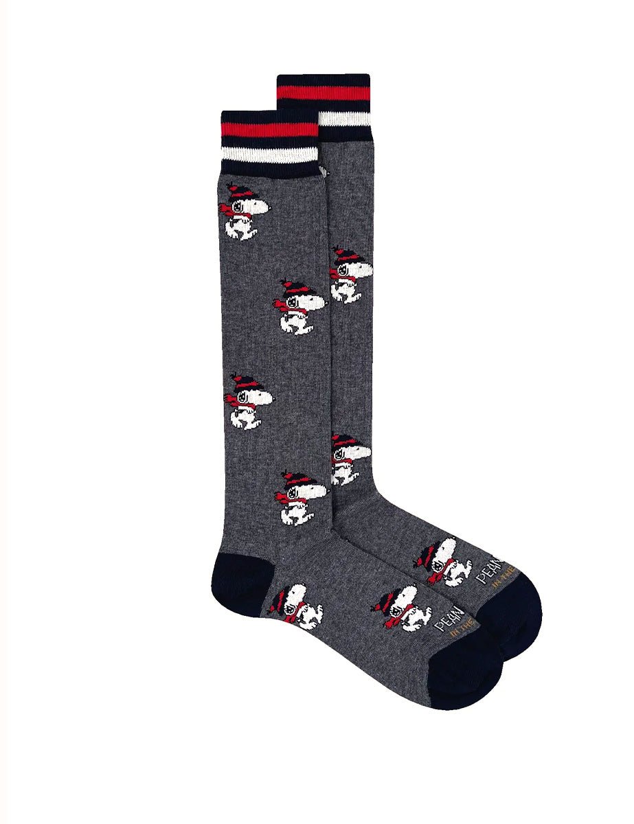 calze snoopy running grigio scuro - in the box - calze