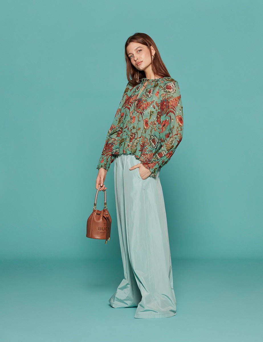 camicia bernadette garden bloom - ulla johnson - camicia manica lunga