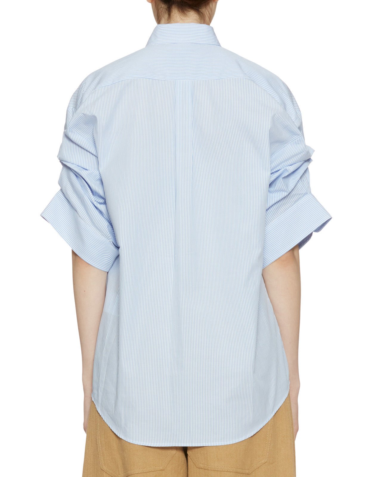 camicia buba riga bianco azzurro - jejia - camicia manica corta