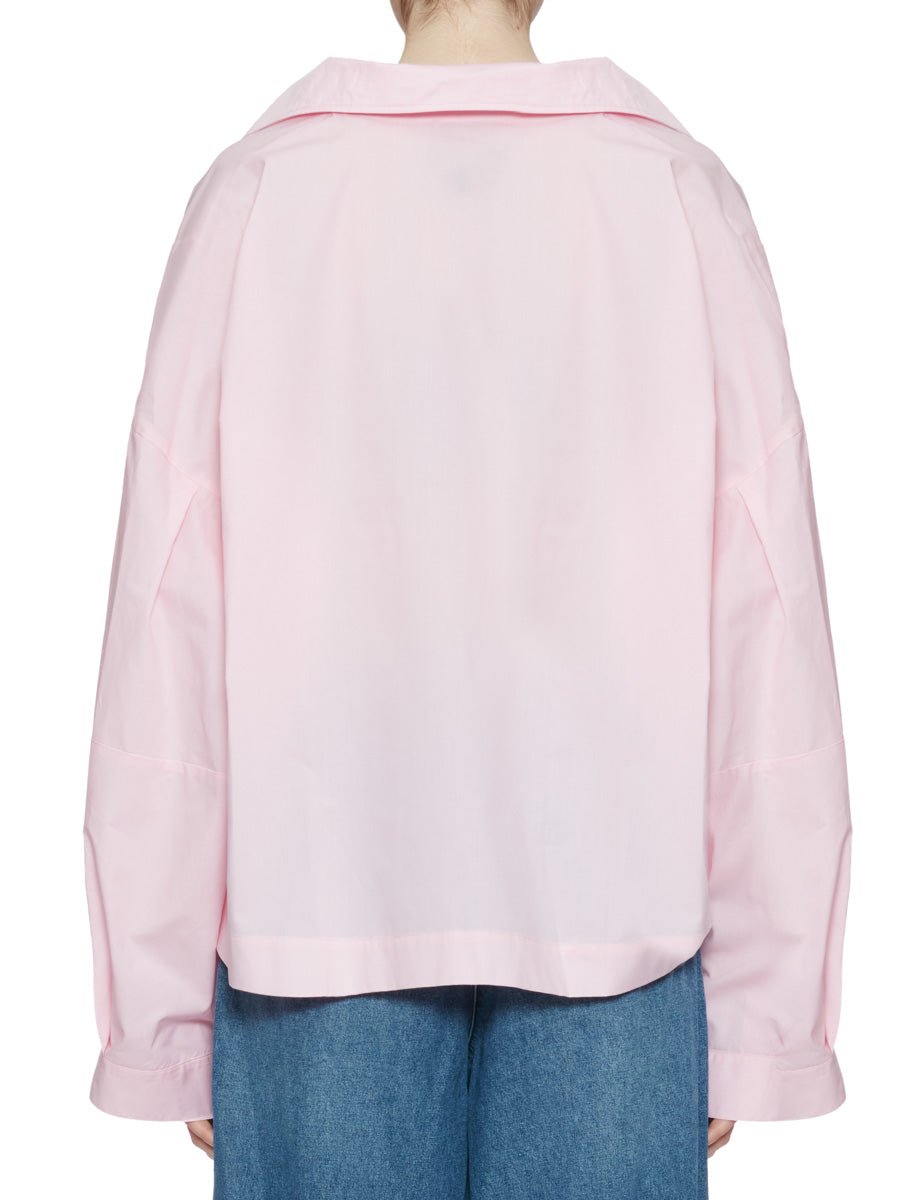 camicia cloclo over cotone pink - jejia - camicia manica lunga