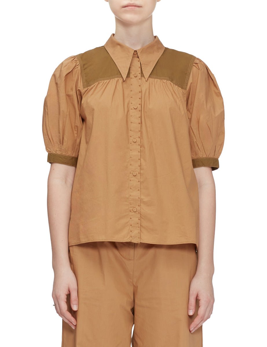 camicia freja sahara - ulla johnson - camicia manica corta