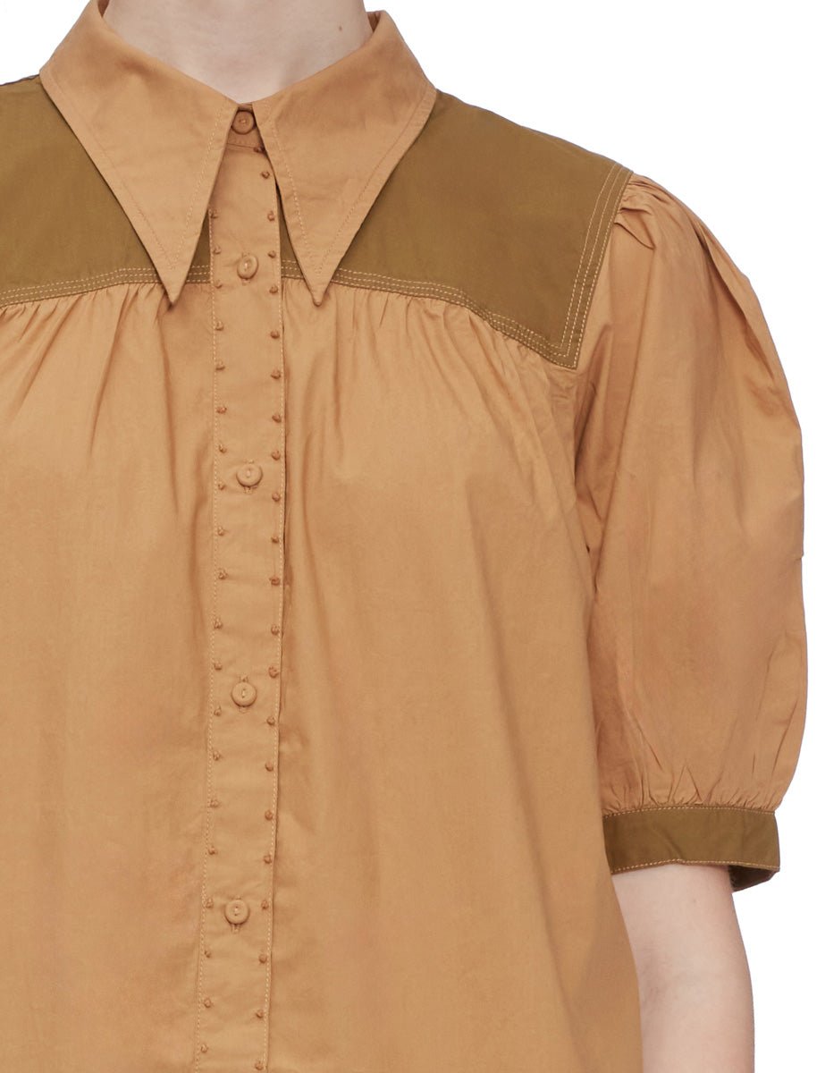 camicia freja sahara - ulla johnson - camicia manica corta