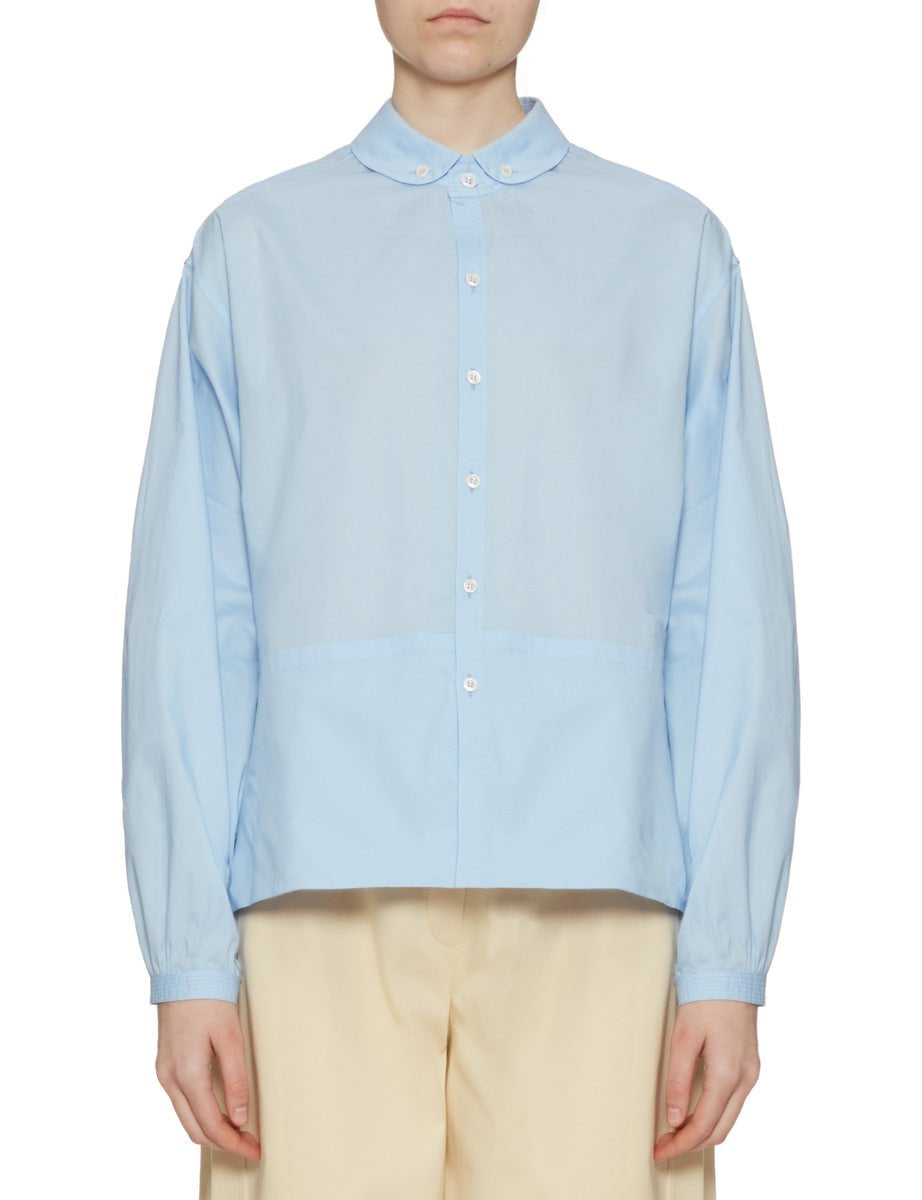 camicia livi cotone tasche sky blue - jejia - camicia manica lunga