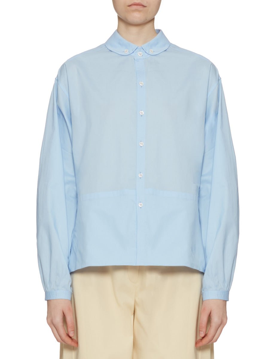 camicia livi cotone tasche sky blue - jejia - camicia manica lunga