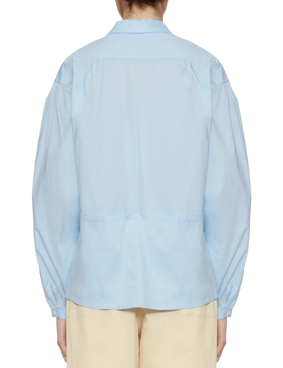 camicia livi cotone tasche sky blue - jejia - camicia manica lunga