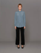 camicia misto seta polvere - blufrida - camicia manica lunga