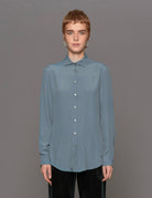 camicia misto seta polvere - blufrida - camicia manica lunga