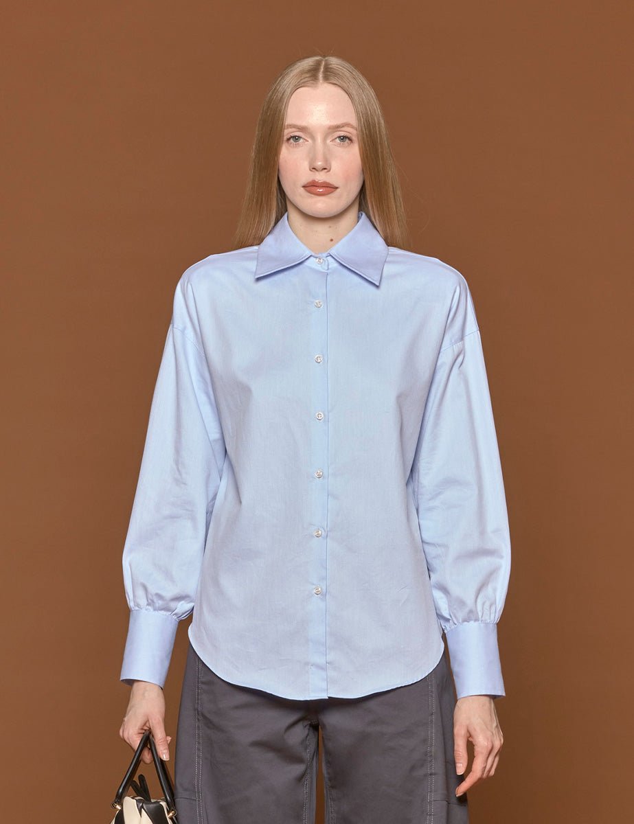 camicia over azzurro - blufrida - camicia manica lunga