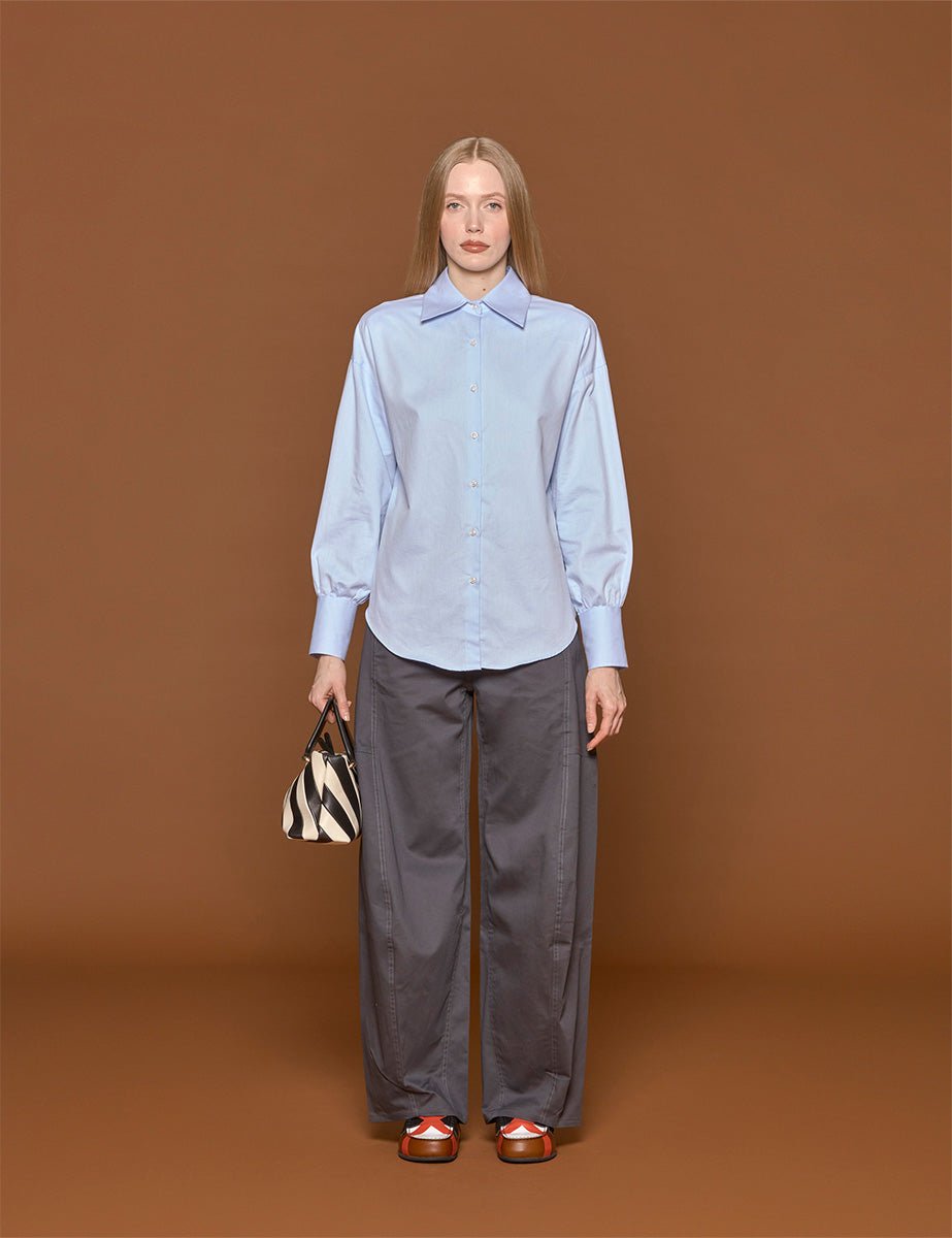 camicia over azzurro - blufrida - camicia manica lunga