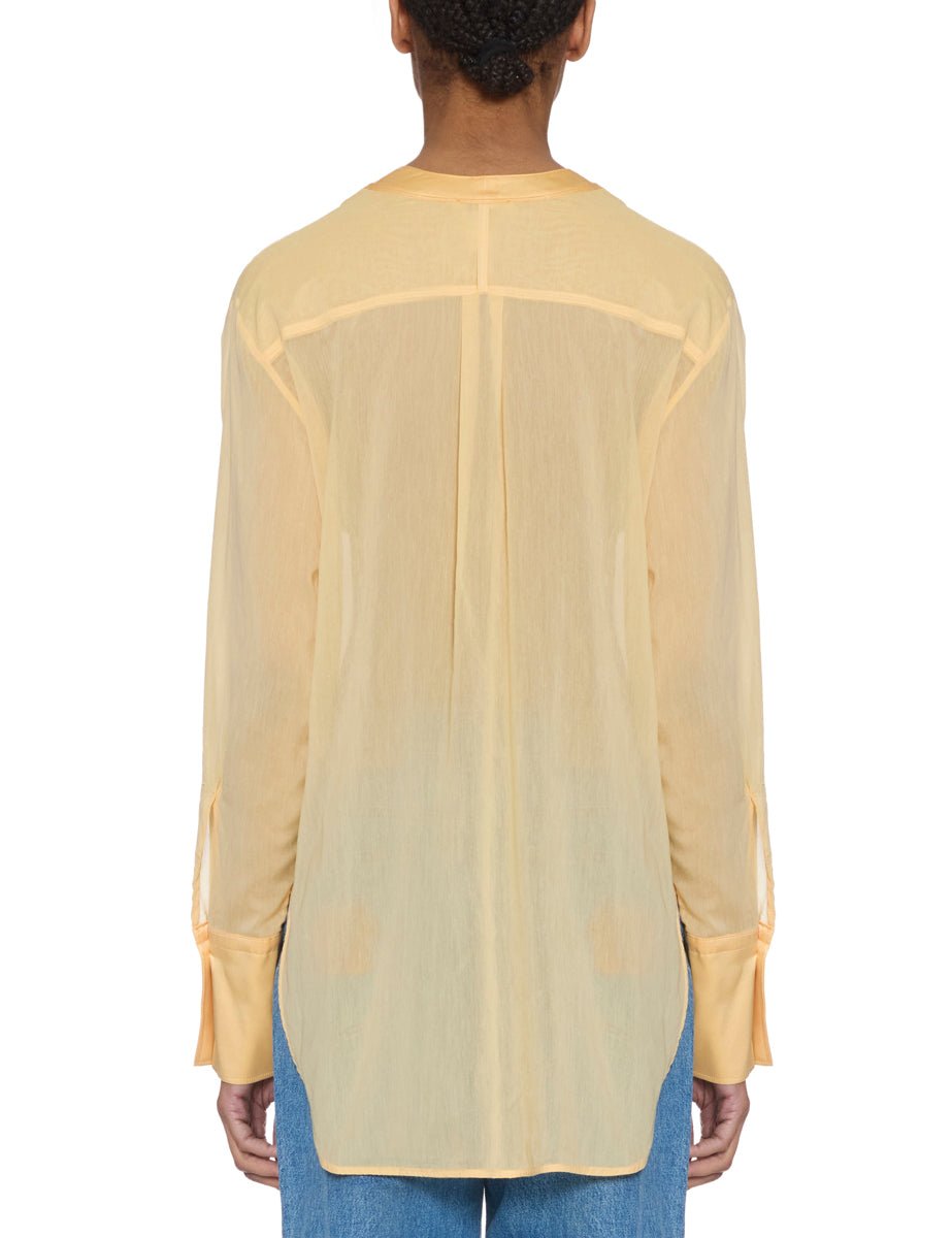 camicia over voile satin sole - forte forte - camicia manica lunga