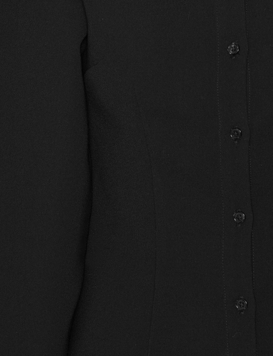 camicia suiting fit black - rotate - camicia manica lunga