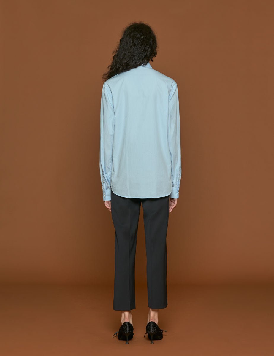 camicia swarovski azzurro - n21 alessandro dell'acqua - camicia manica lunga