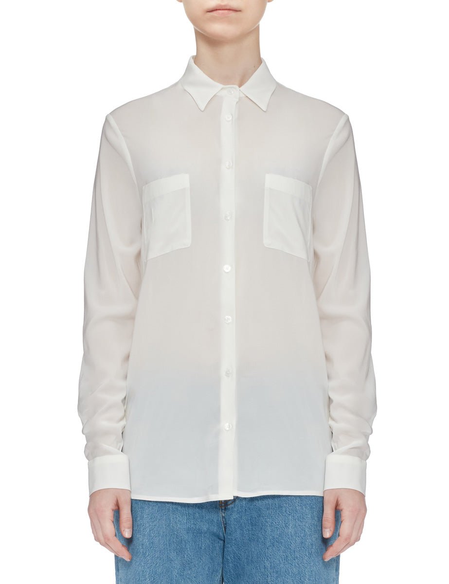 camicia taschine bianco - stella jean - camicia manica lunga