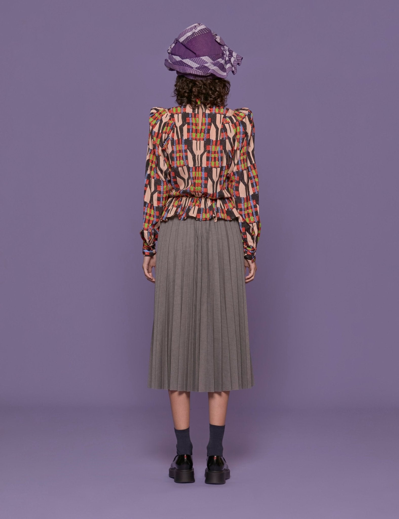 camicia vittoriana fantasia multicolor - stella jean - camicia manica lunga