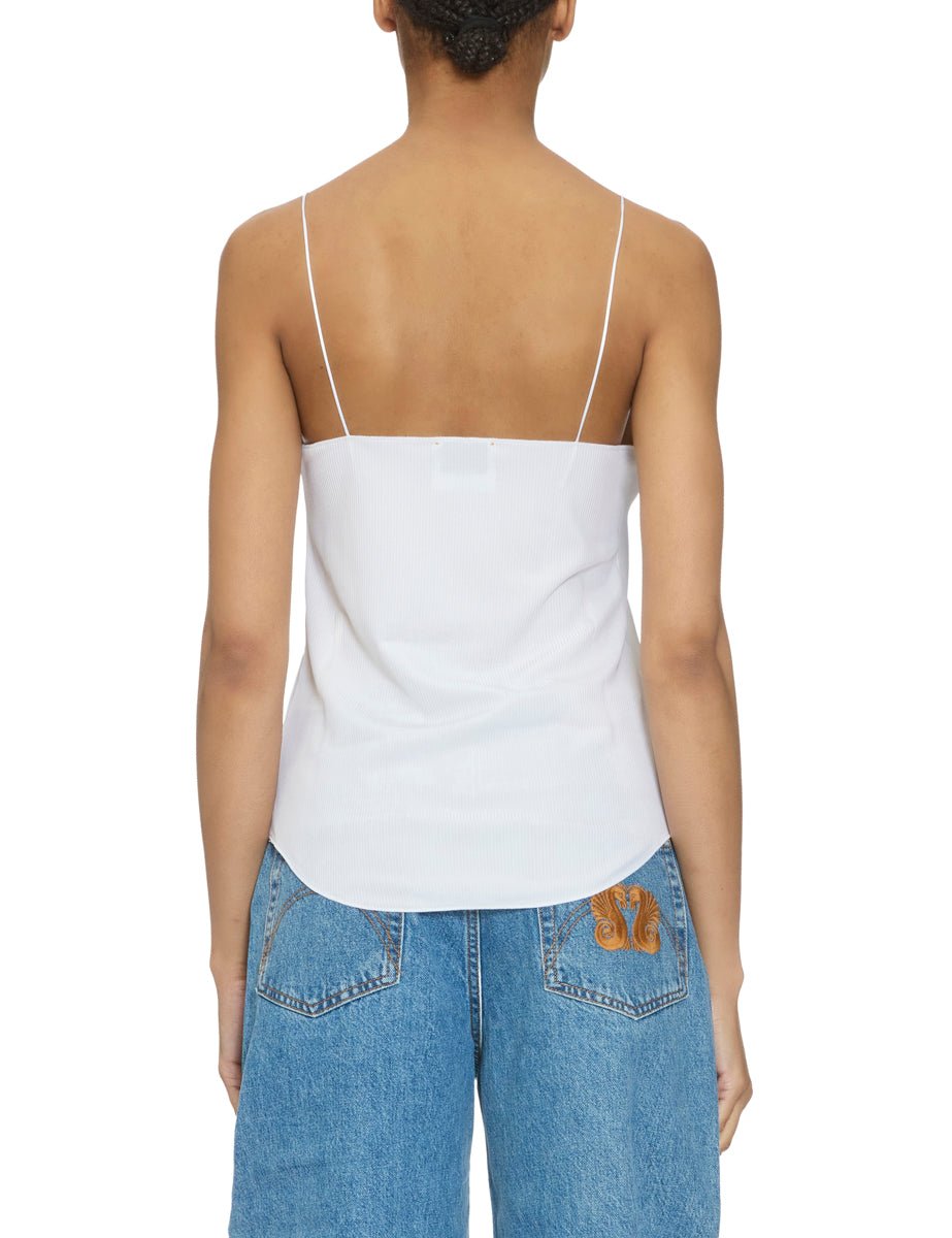 canotta costina spalline giglio - forte forte - canotta