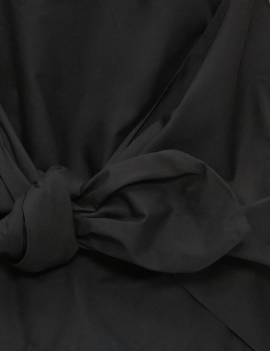 canotta fiocco back cotone nero - n21 alessandro dell'acqua - canotta