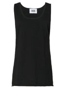 canotta maglia over cotone nero - alpha - canotta