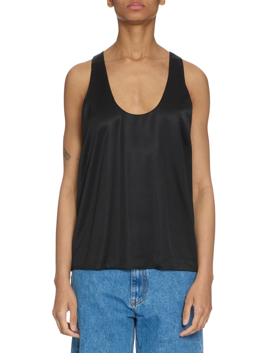 canotta raso black - nineminutes - canotta