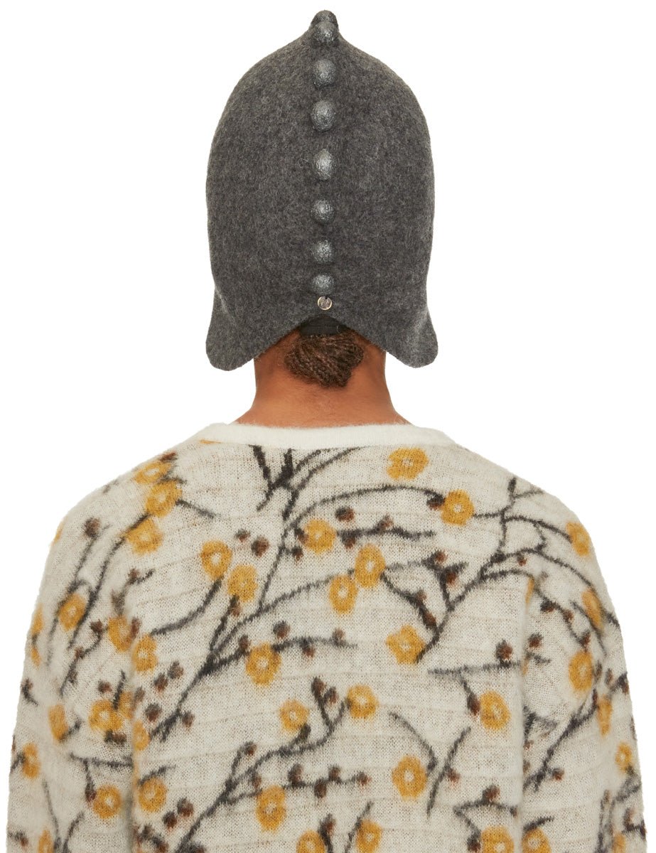 cappello lana metal klingon grigio melange - yesey - cappello
