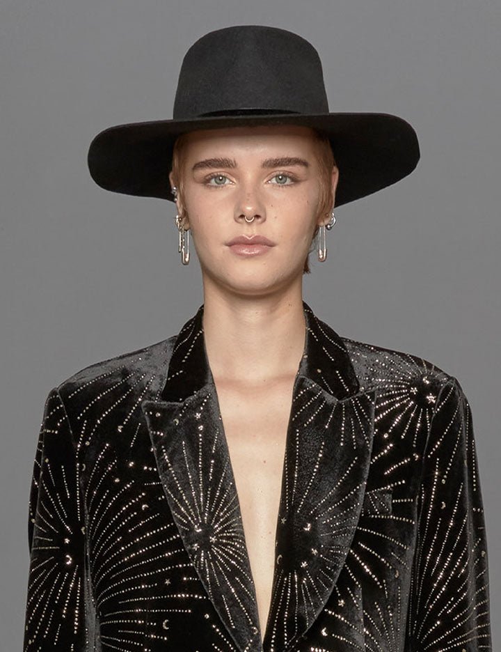 cappello tesa nero - forte forte - cappello