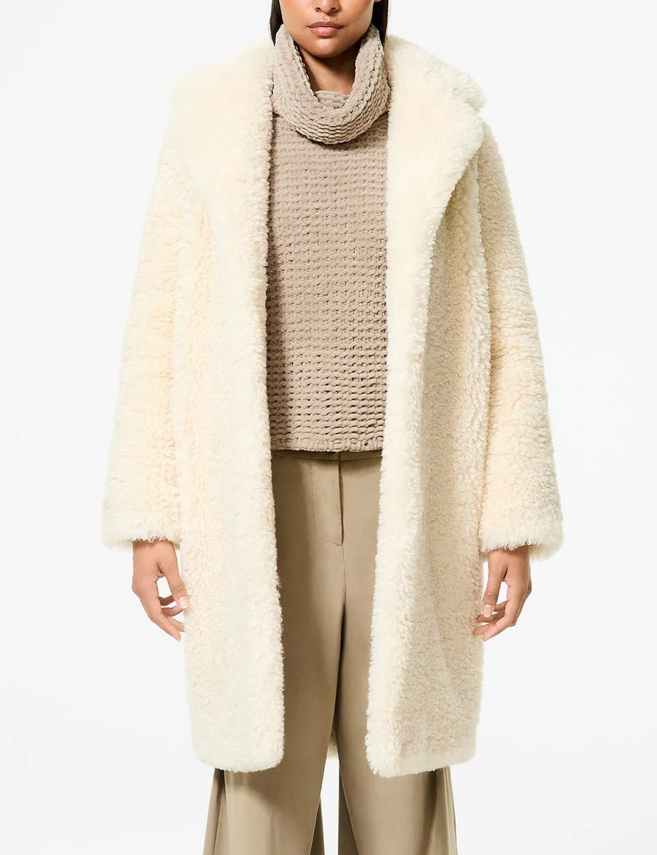 cappotto lamb coat teddy cream - rrd - cappotto