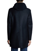 cappotto monopetto cappuccio maglia notte - bob - cappotto