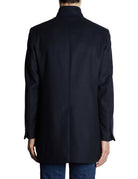 cappotto monopetto panno blu - blufrida - cappotto